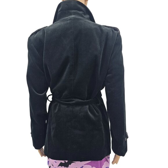 Liz Claiborne Vintage Size Medium Lizsport Womens Black Double-Breasted Coat - Picture 3 of 12
